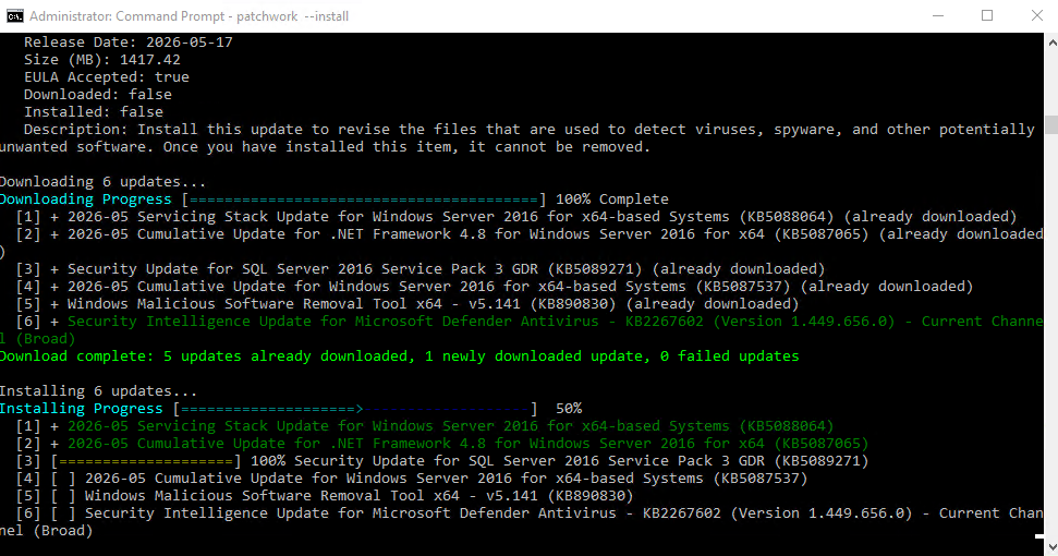 PatchWork Install screenshot